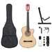 Western akustisk cutaway gitarsett 12 deler med 6 strenger 38