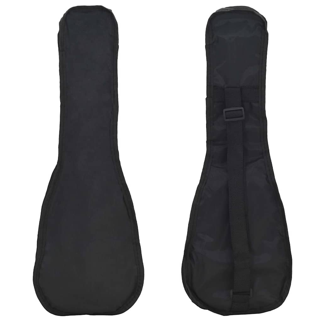 Sopran-ukulele sett med veske for barn mørkt tre 23"