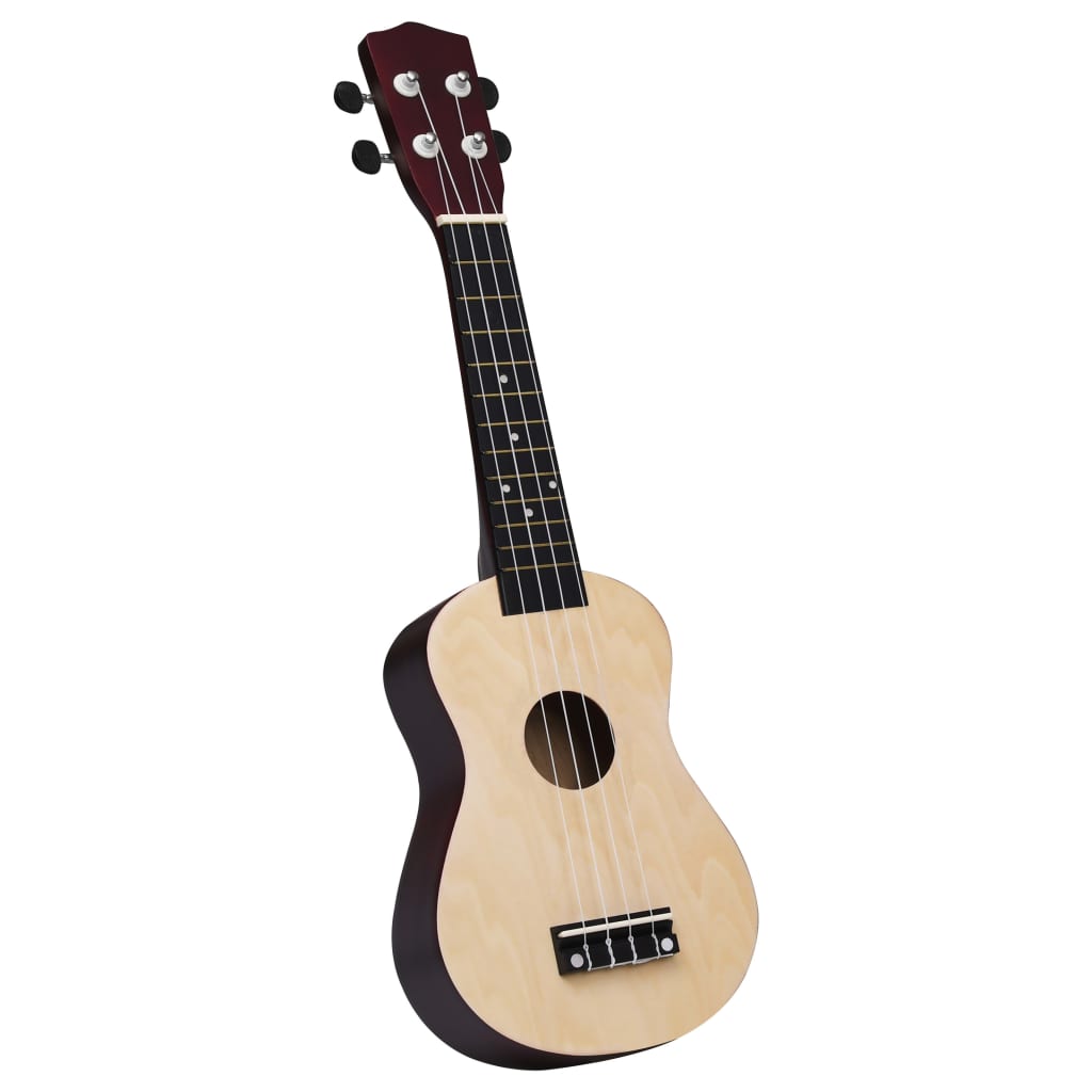 Sopran-ukulele sett med veske for barn lyst tre 23"