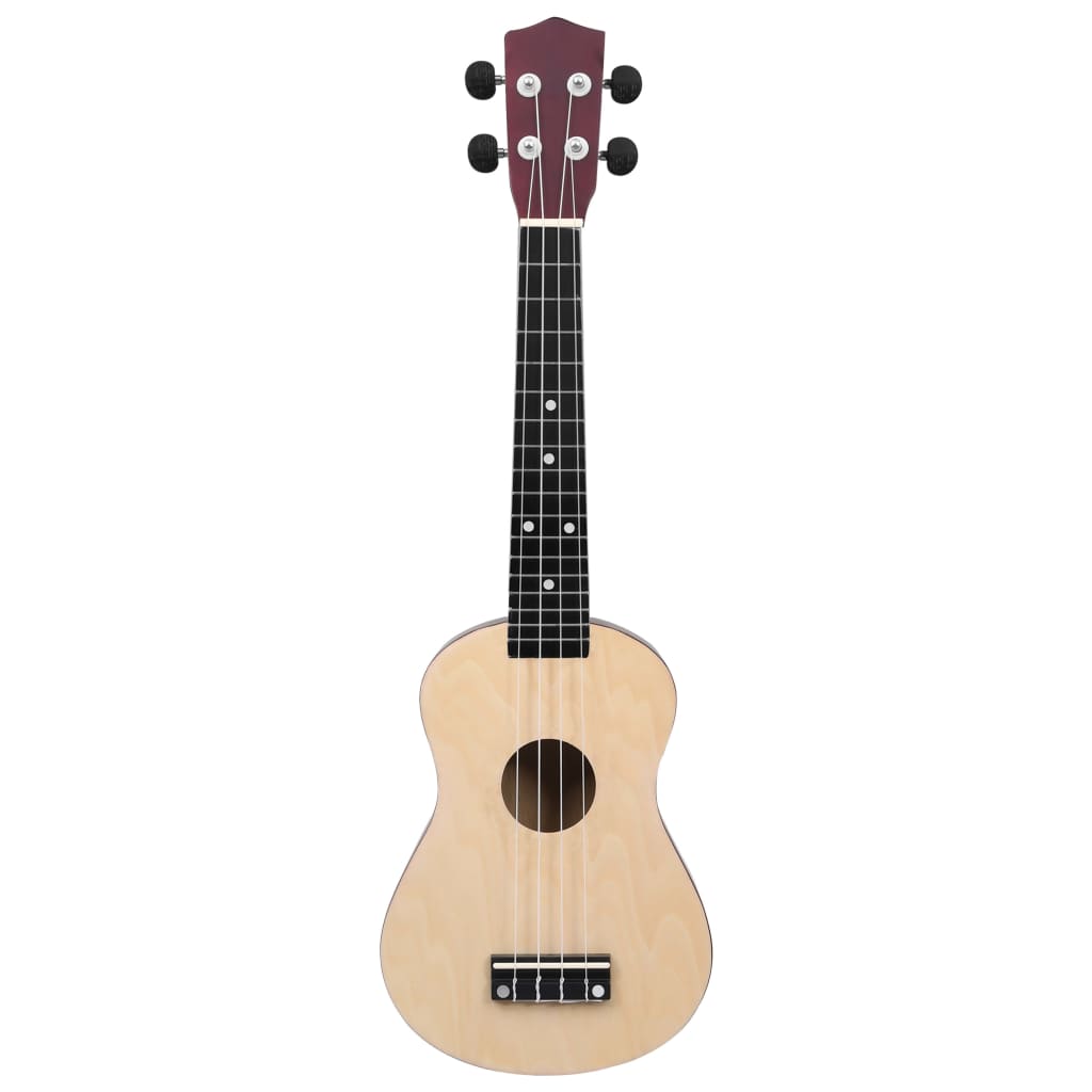 Sopran-ukulele sett med veske for barn lyst tre 23"