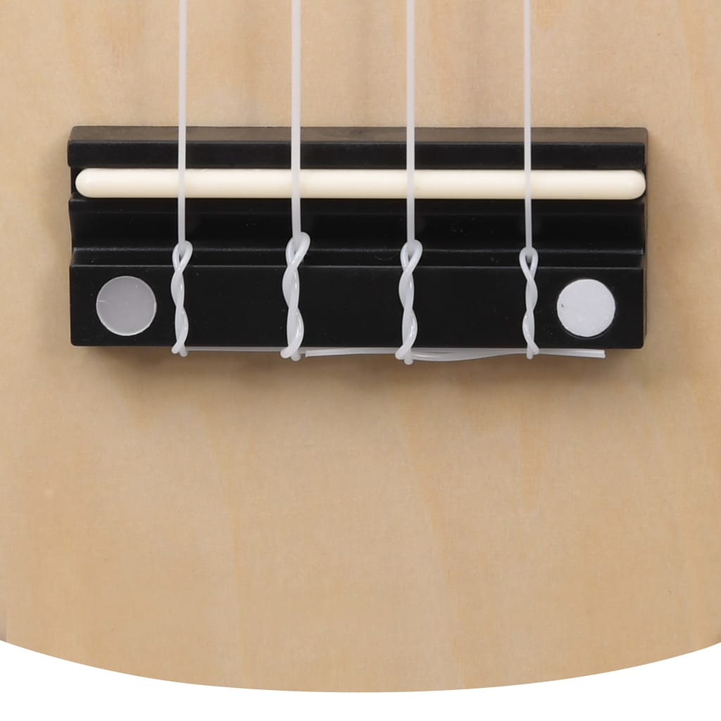 Sopran-ukulele sett med veske for barn lyst tre 23"