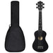 Sopran-ukulele sett med veske for barn svart 23