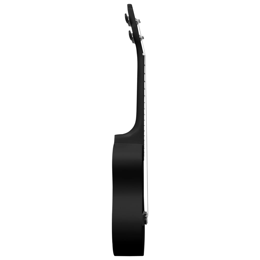 Sopran-ukulele sett med veske for barn svart 23"