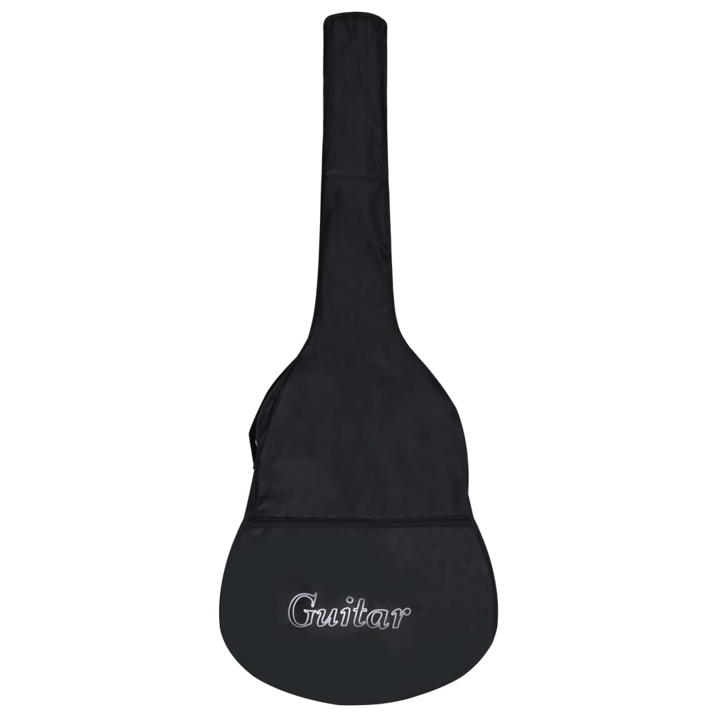 Gitarveske for 4/4 (39") klassisk gitar svart 100x37 cm stoff