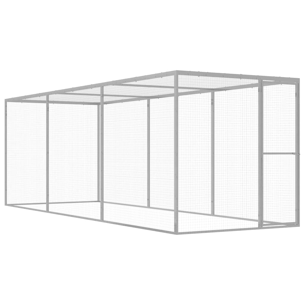 Kattegård 4,5x1,5x1,5 m galvanisert stål vidaXL