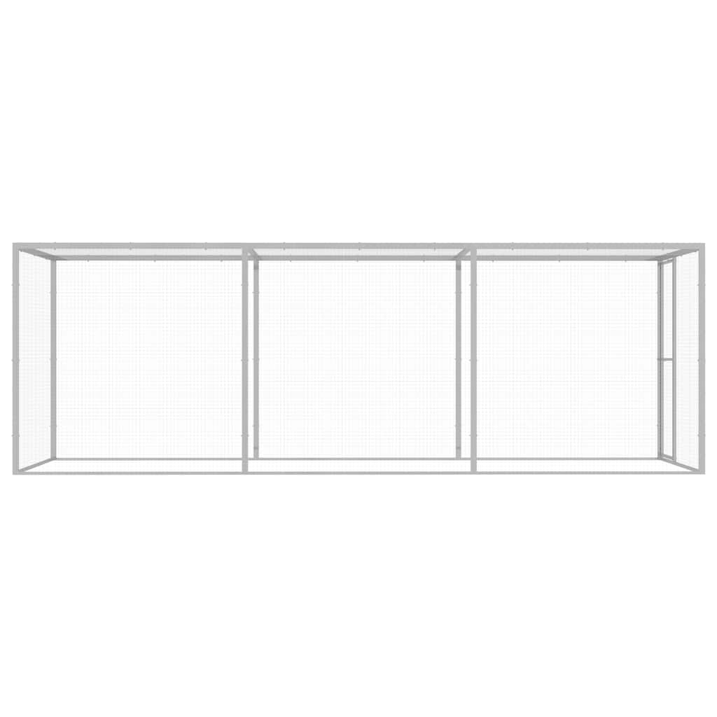 Kattegård 4,5x1,5x1,5 m galvanisert stål vidaXL