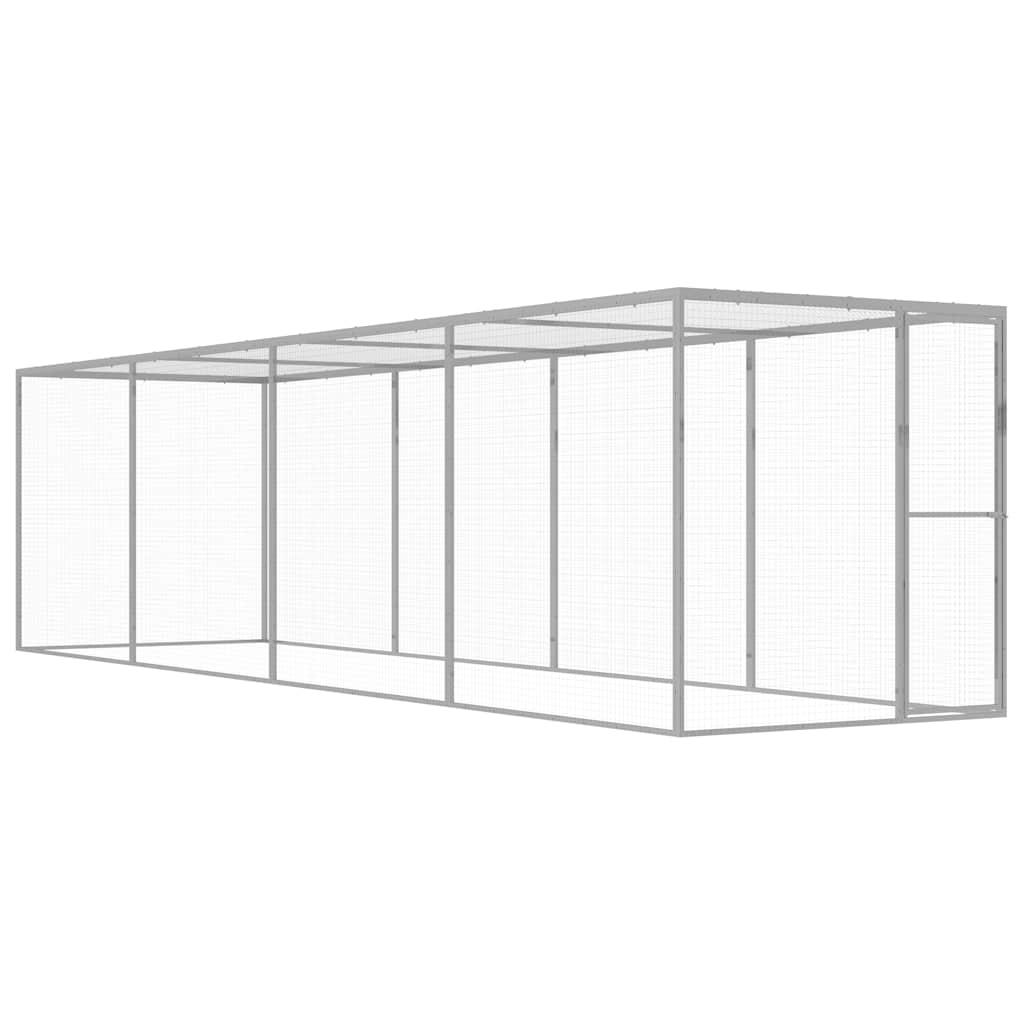 Kattegård 6x1,5x1,5 m galvanisert stål