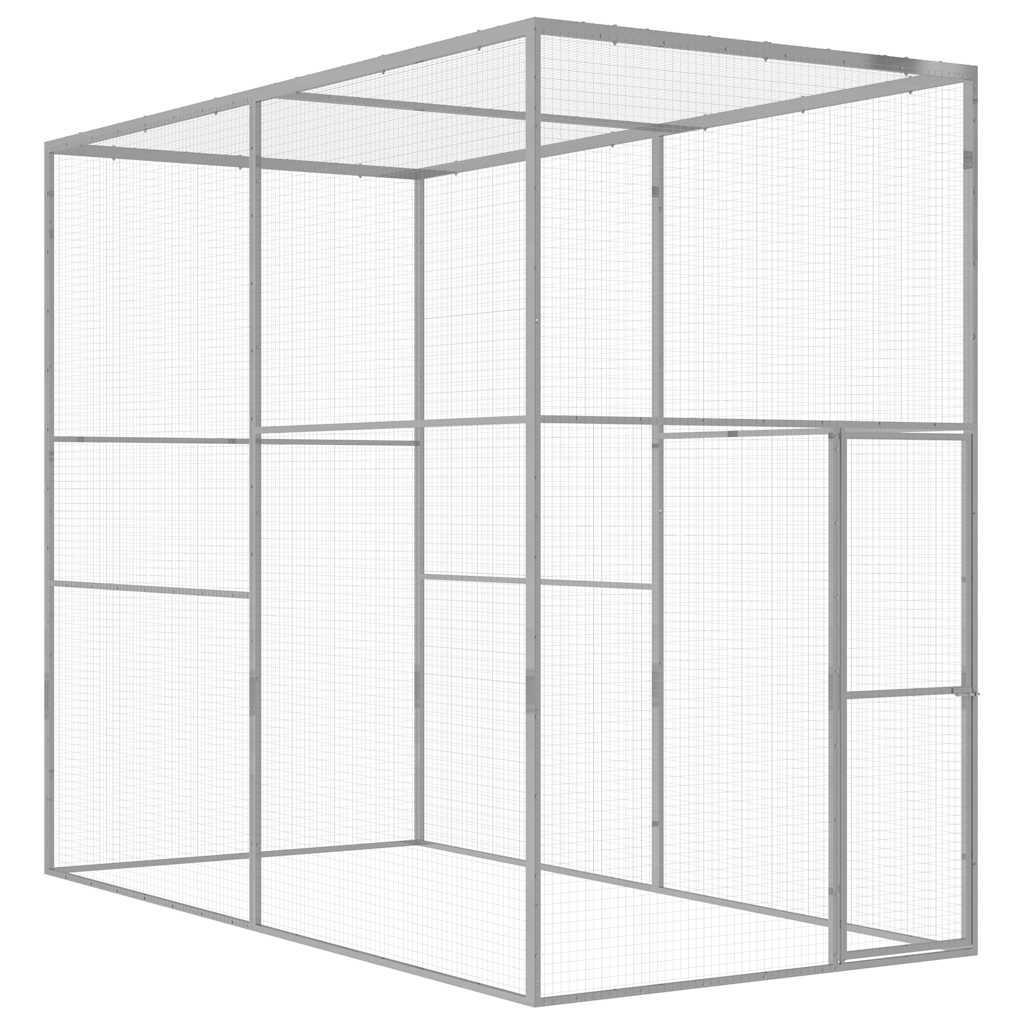 Kattegård 3x1,5x2,5 m galvanisert stål