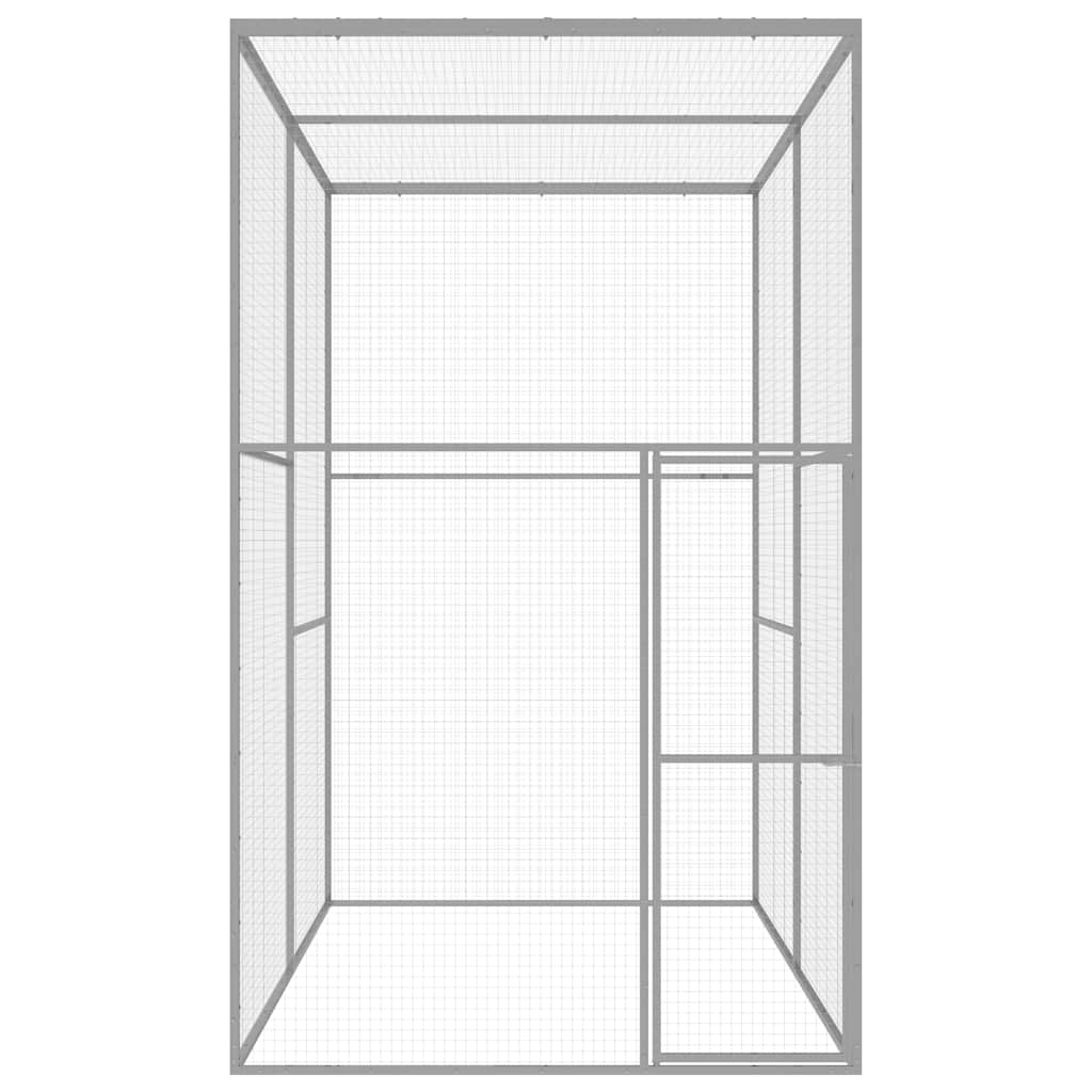 Kattegård 3x1,5x2,5 m galvanisert stål