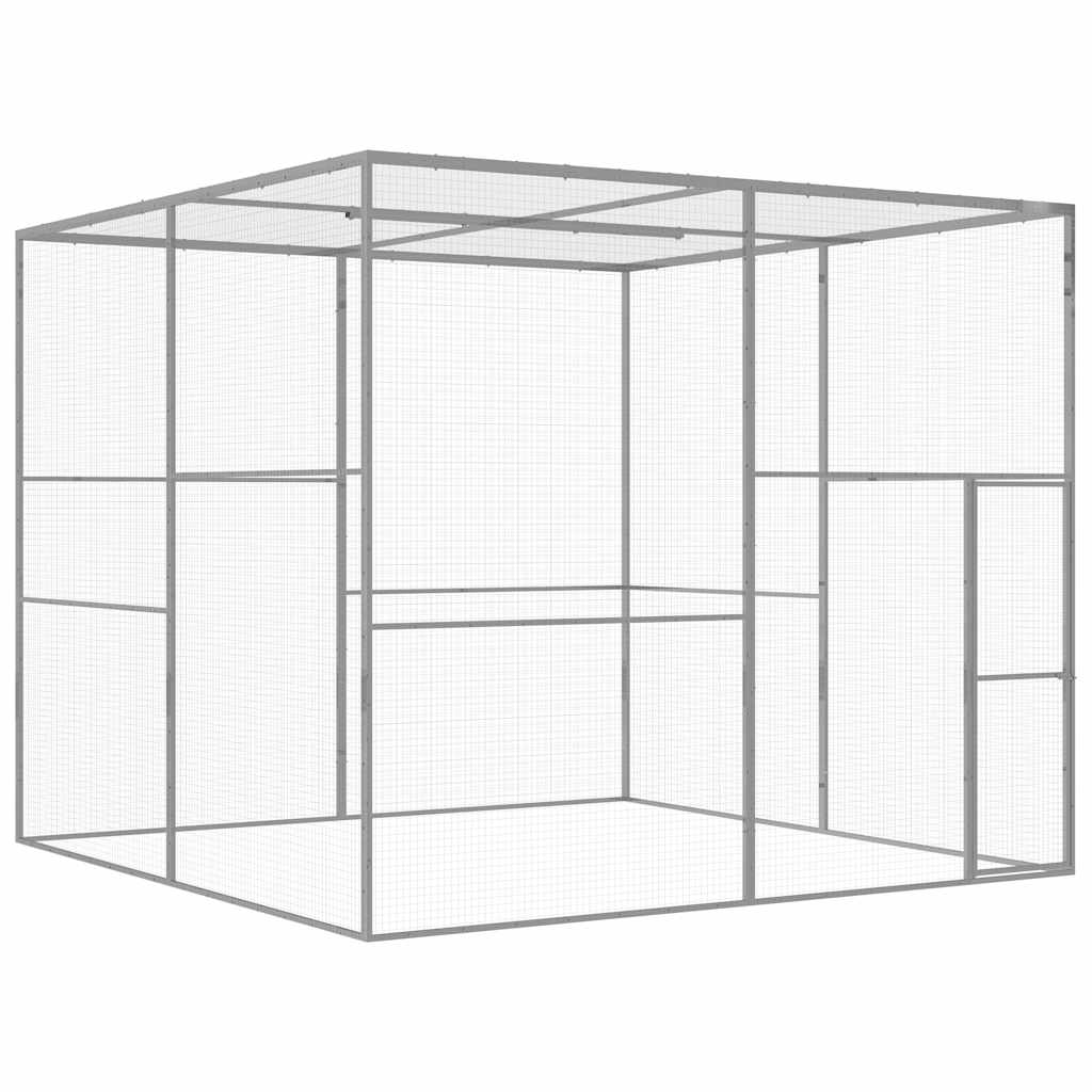 Kattegård 3x3x2,5 m galvanisert stål