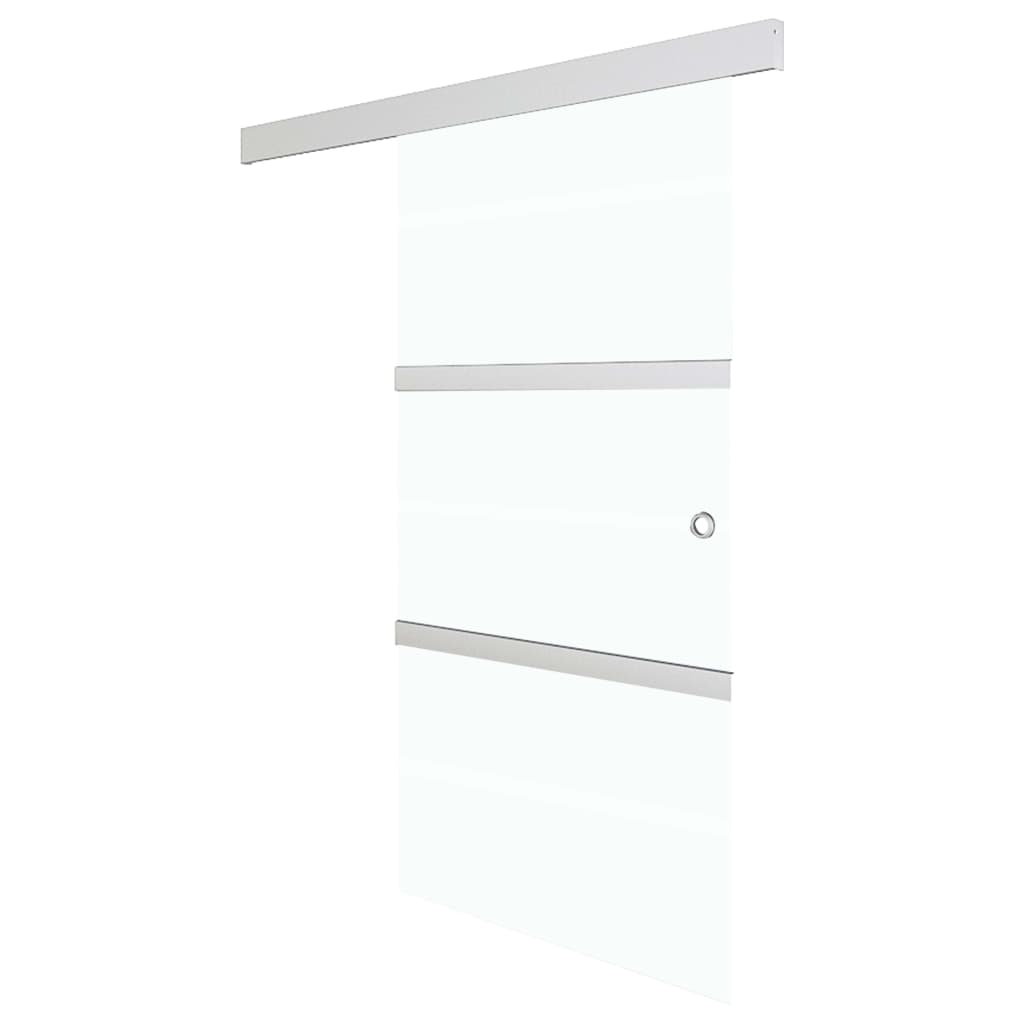 Skyvedør med myke dørstopper ESG-glass og aluminium 76x205 cm