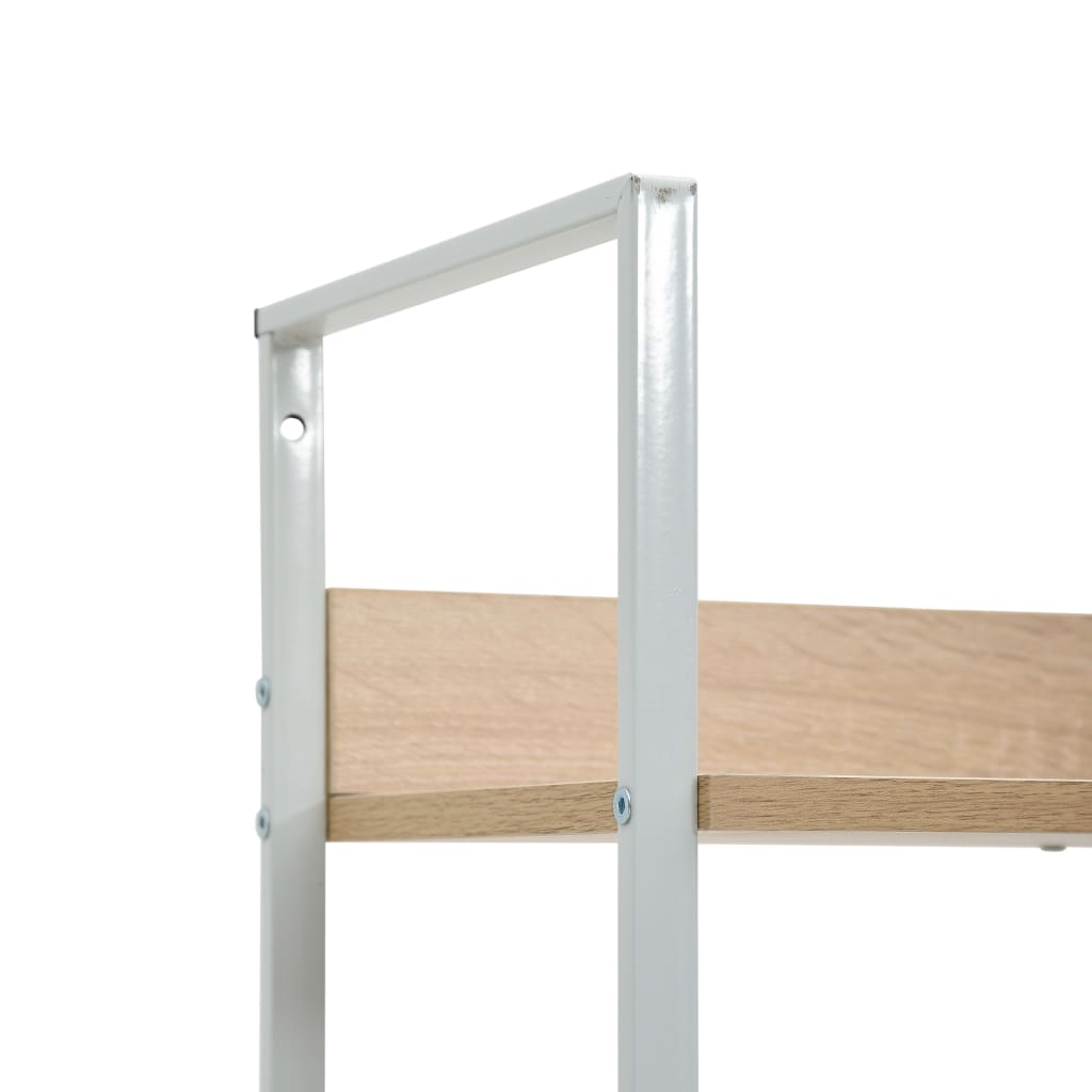 Bokhylle 3 lag eik 60x27,6x90,5 cm konstruert tre