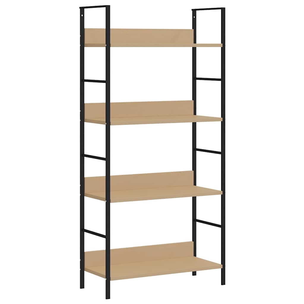 Bokhylle 4 lag eik 60x27,6x124,5 cm konstruert tre
