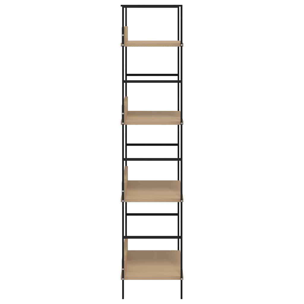 Bokhylle 4 lag eik 60x27,6x124,5 cm konstruert tre
