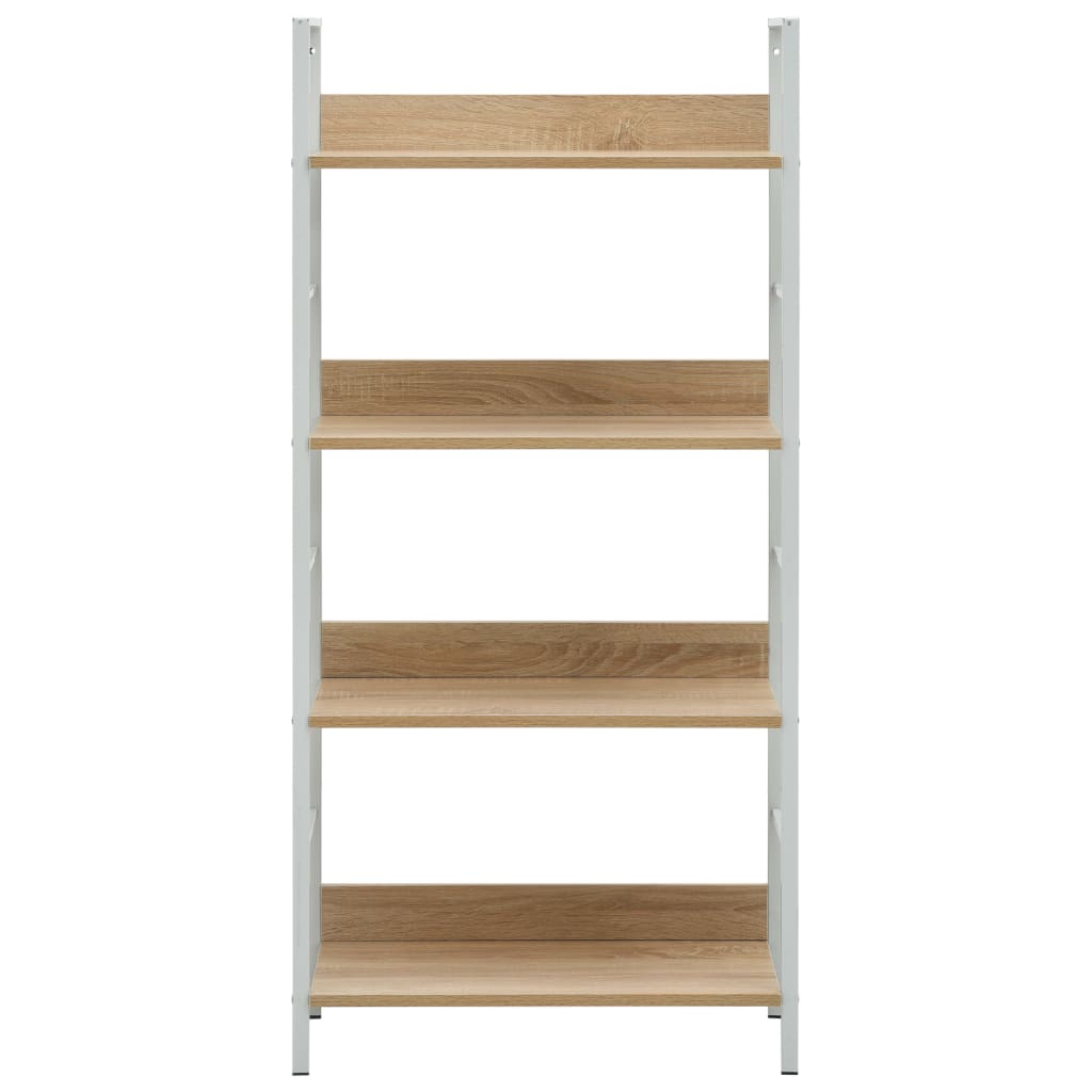 Bokhylle 4 lag eik 60x27,6x124,5 cm konstruert tre