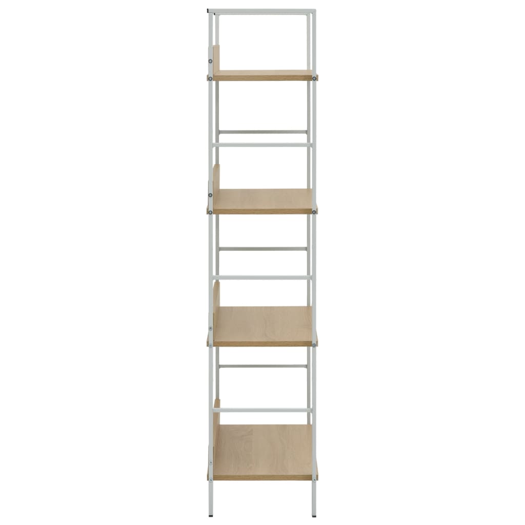 Bokhylle 4 lag eik 60x27,6x124,5 cm konstruert tre