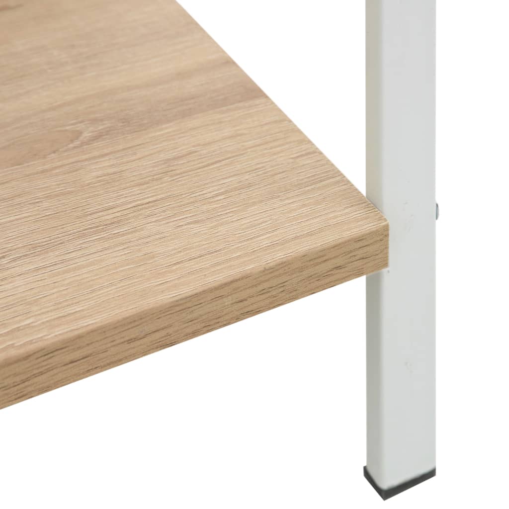Bokhylle 4 lag eik 60x27,6x124,5 cm konstruert tre