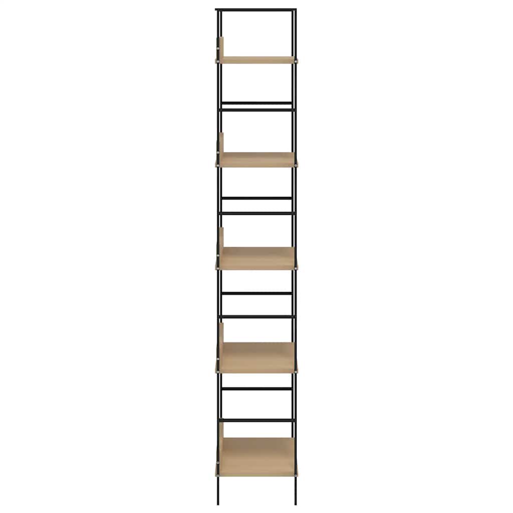 Bokhylle 5 lag eik 60x27,6x158,5 cm konstruert tre