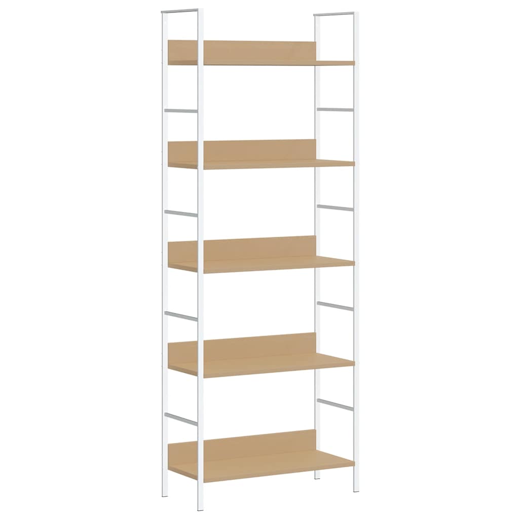 Bokhylle 5 lag eik 60x27,6x158,5 cm konstruert tre