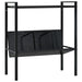 Bokhylle 2 lag svart 52x28x59 cm konstruert tre