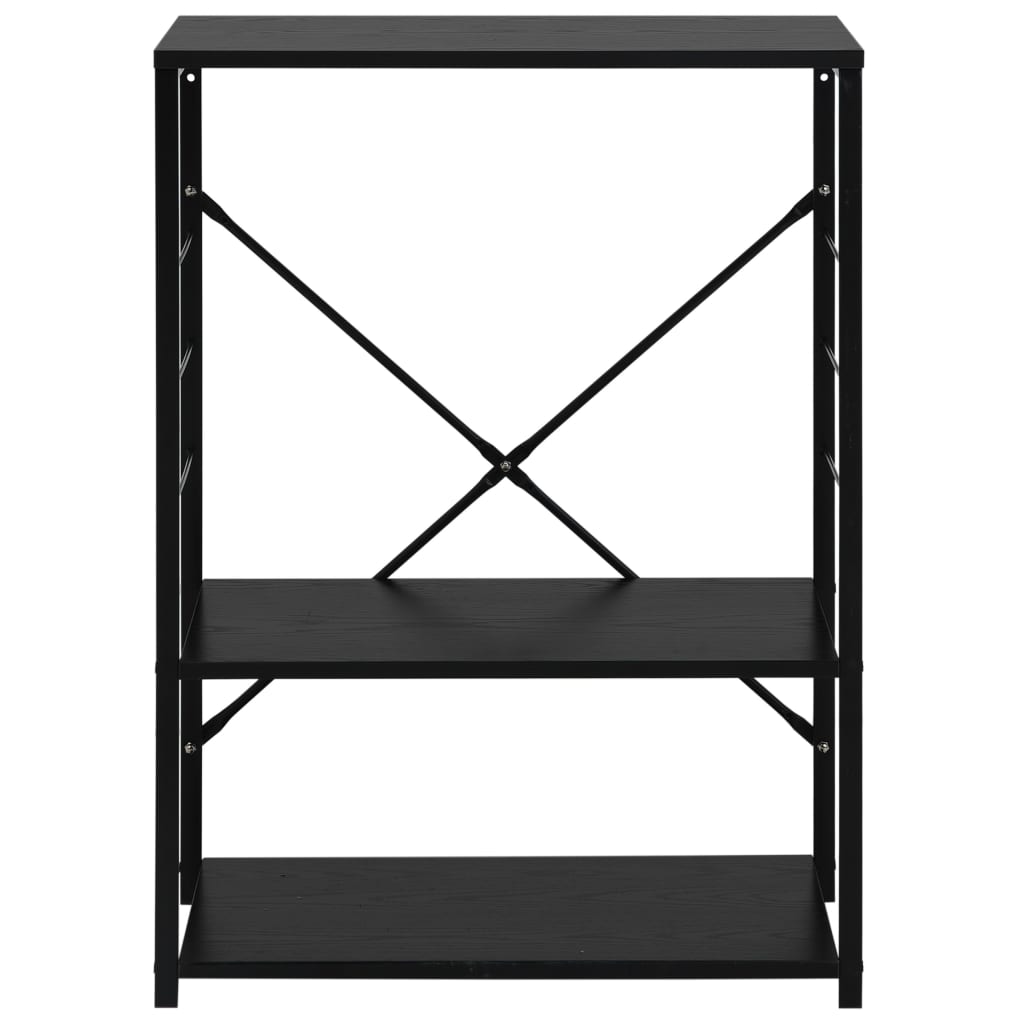 Hylle til mikrobølgeovn svart 60x39,6x79,5 cm konstruert tre