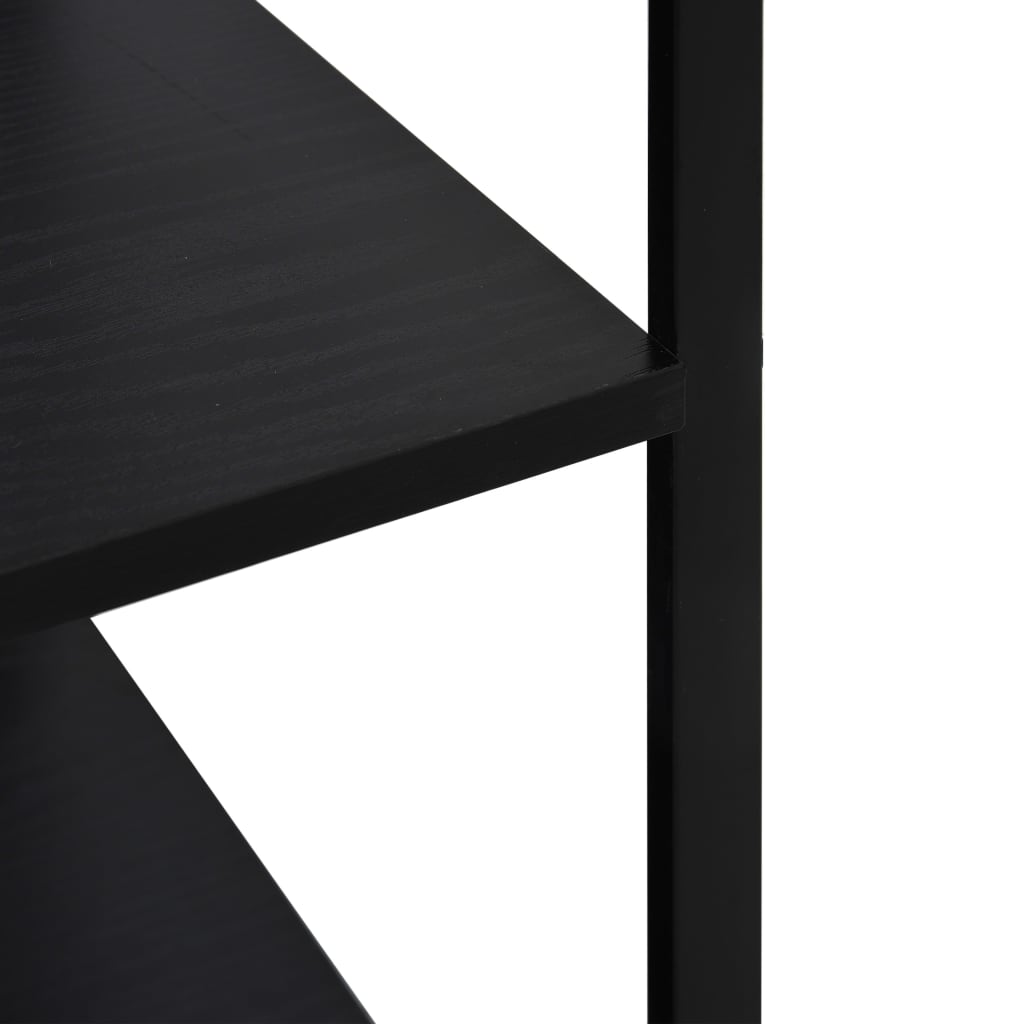 Hylle til mikrobølgeovn svart 60x39,6x79,5 cm konstruert tre
