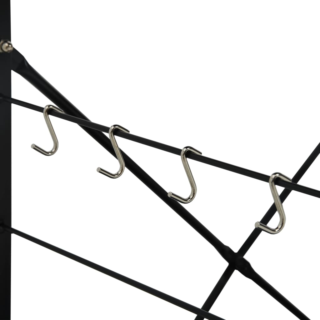 Hylle til mikrobølgeovn svart eik 60x39,6x79,5cm konstruert tre