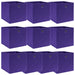 Oppbevaringsbokser 10 stk lilla 32x32x32 cm stoff