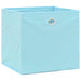 Oppbevaringsbokser 10 stk babyblå 32x32x32 cm stoff
