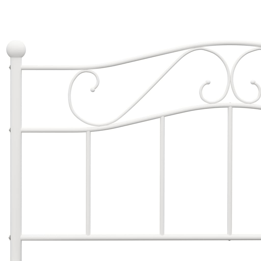 Sengeramme hvit metall 120x200 cm