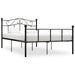 Sengeramme svart metall 160x200 cm