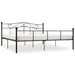 Sengeramme svart metall 180x200 cm