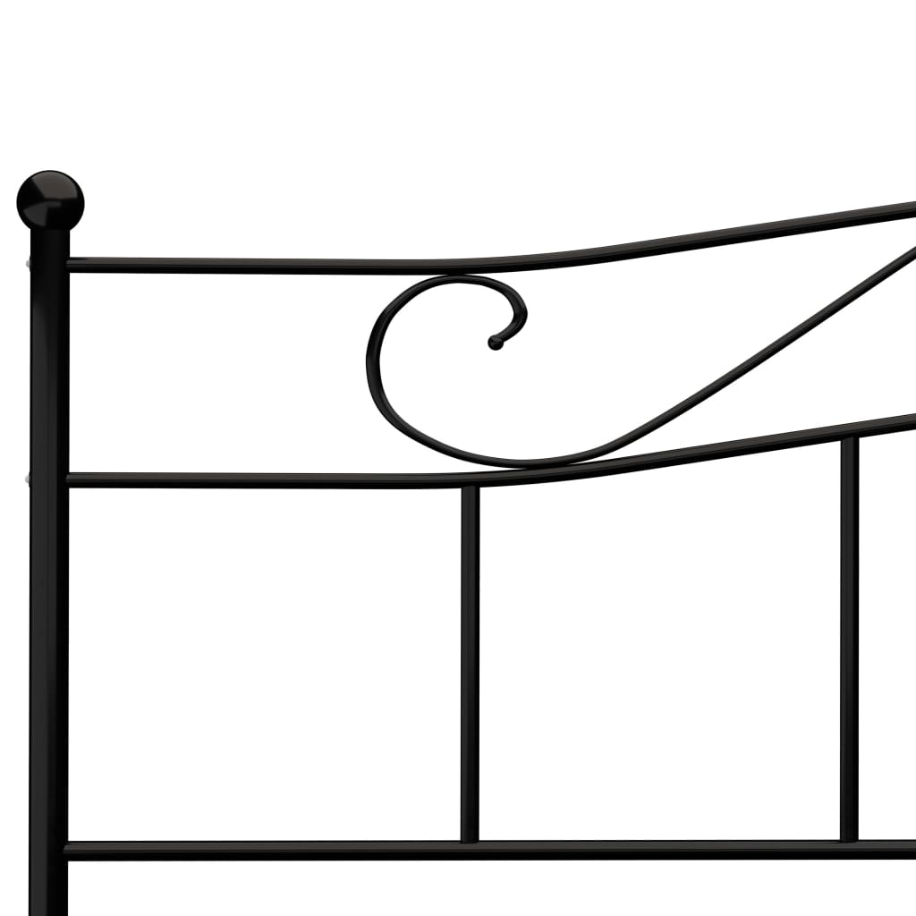 Sengeramme svart metall 180x200 cm