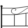 Sengeramme svart metall 180x200 cm