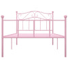 Sengeramme rosa metall 90x200 cm