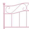 Sengeramme rosa metall 90x200 cm