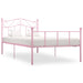 Sengeramme rosa metall 100x200 cm
