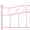 Sengeramme rosa metall 120x200 cm