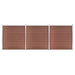 Hagegjerde WPC 526x186 cm brun