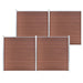 Hagegjerde WPC 699x186 cm brun