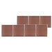 Hagegjerde WPC 1218x186 cm brun