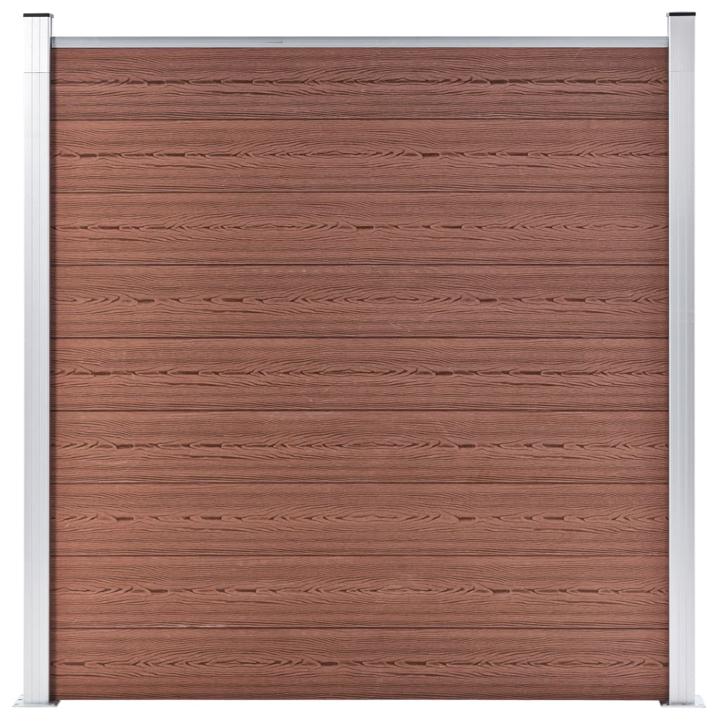 Hagegjerde WPC 1737x186 cm brun
