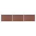Hagegjerde WPC 526x106 cm brun