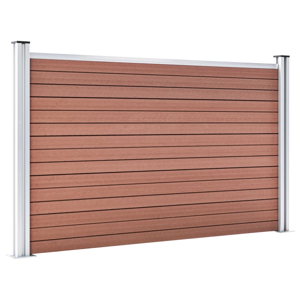 Hagegjerde WPC 526x106 cm brun