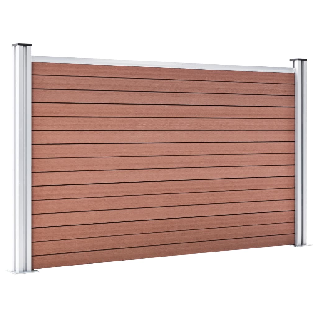 Hagegjerde WPC 872x106 cm brun