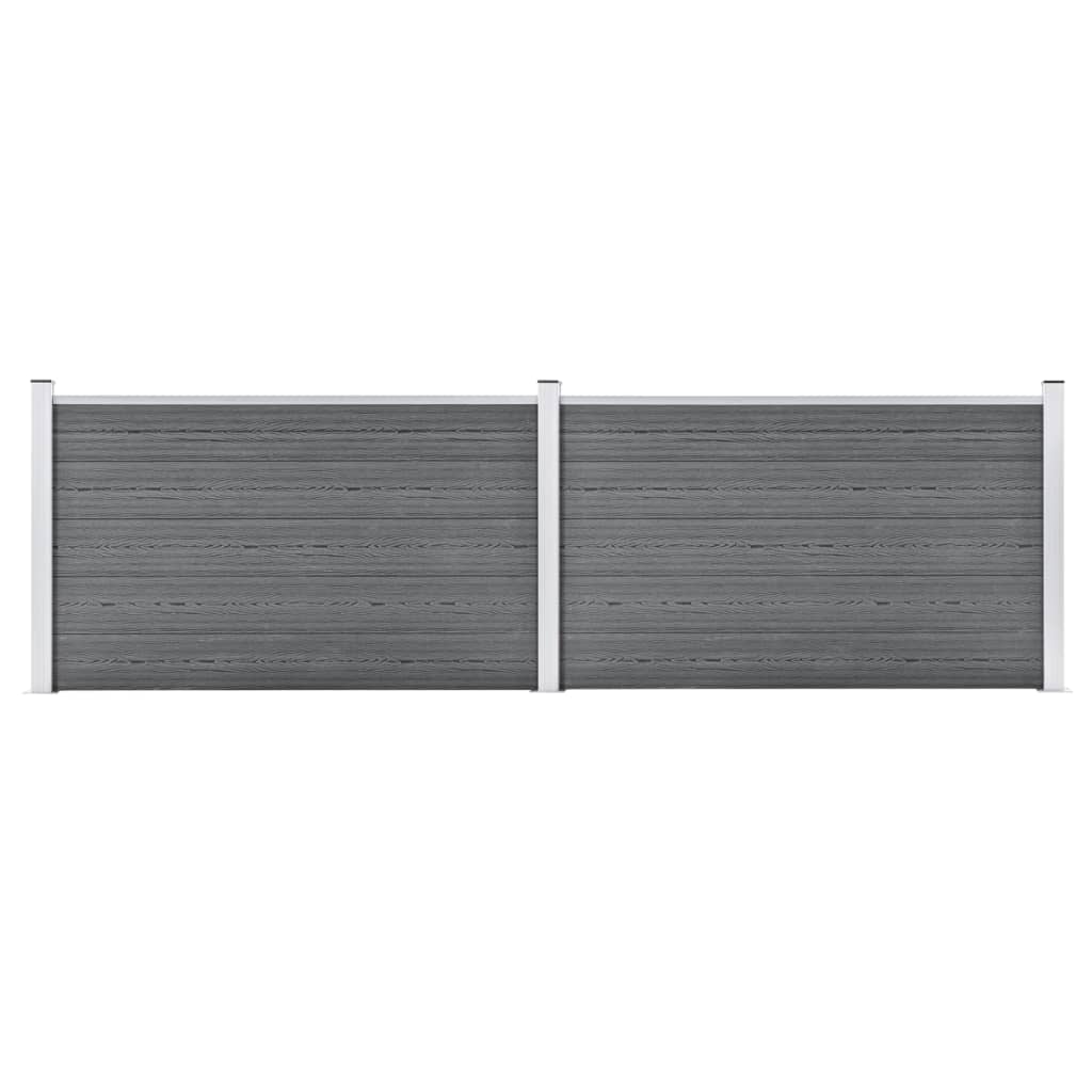 Hagegjerde WPC 353x106 cm grå