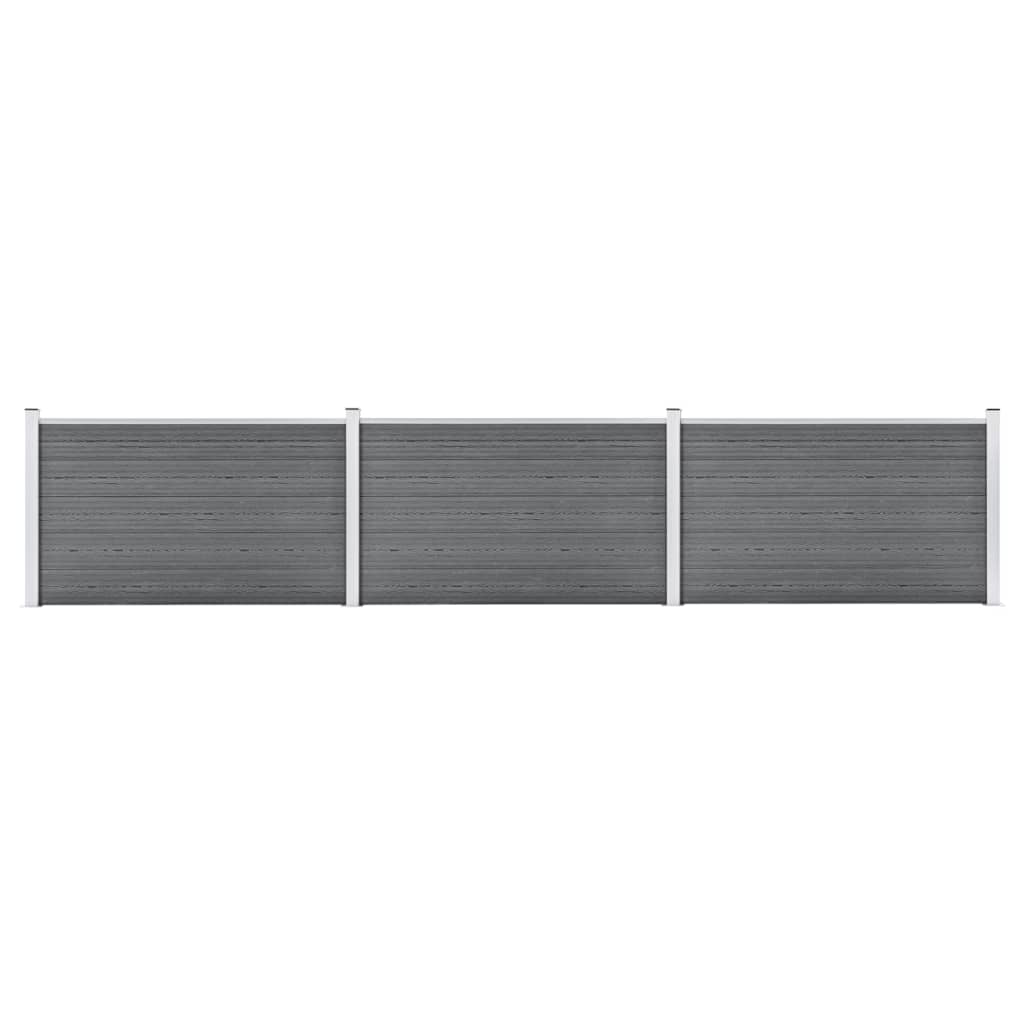 Hagegjerde WPC 526x106 cm grå