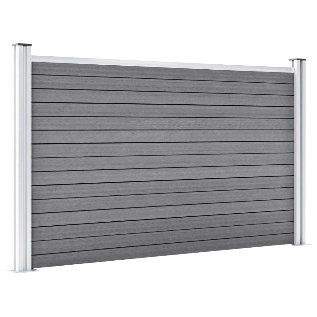 Hagegjerde WPC 526x106 cm grå