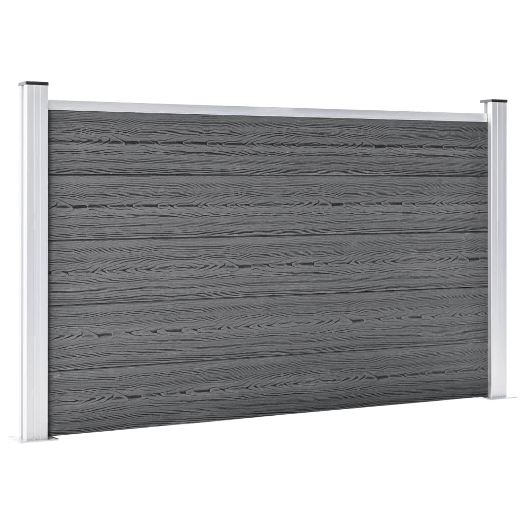 Hagegjerde WPC 699x106 cm grå