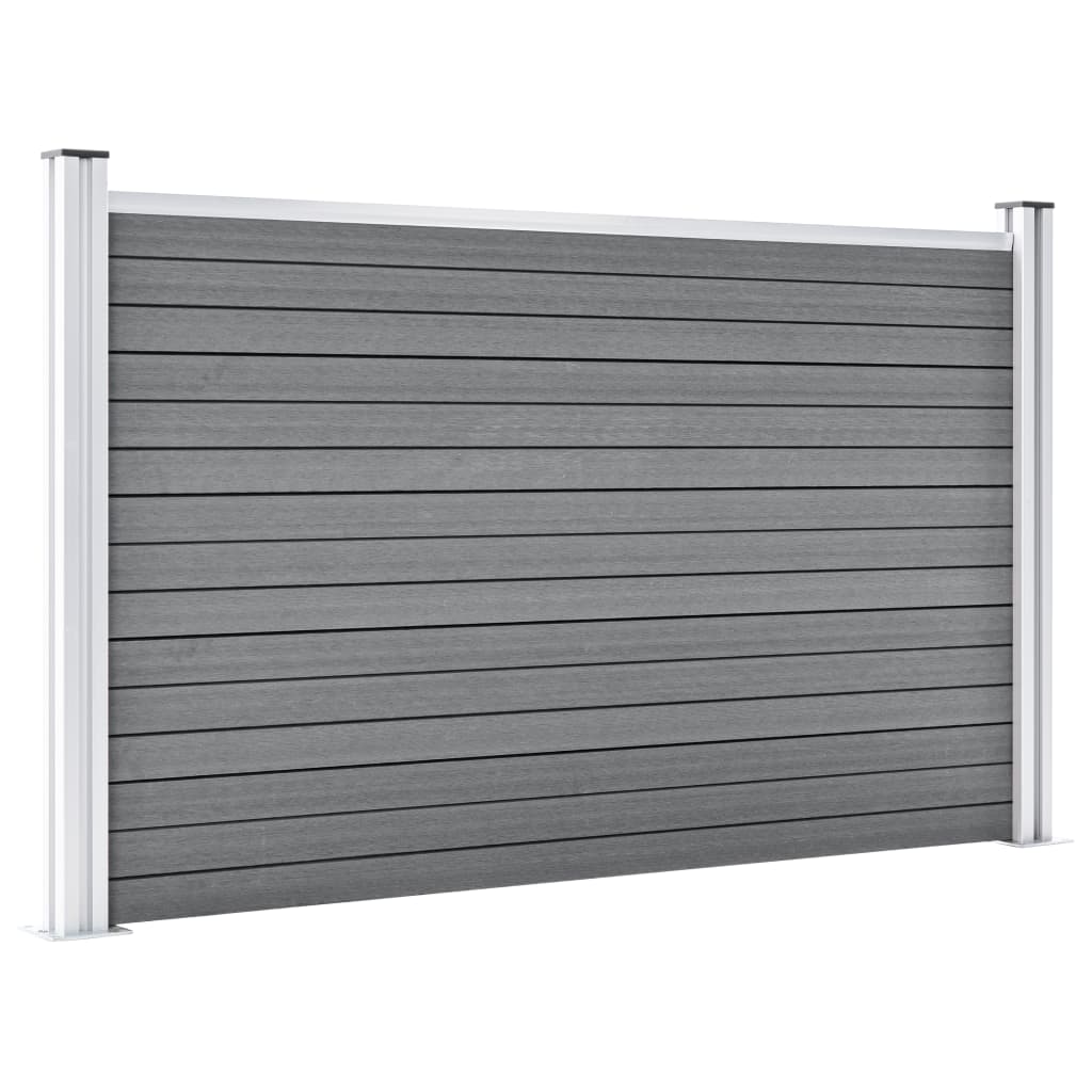 Hagegjerde WPC 872x106 cm grå